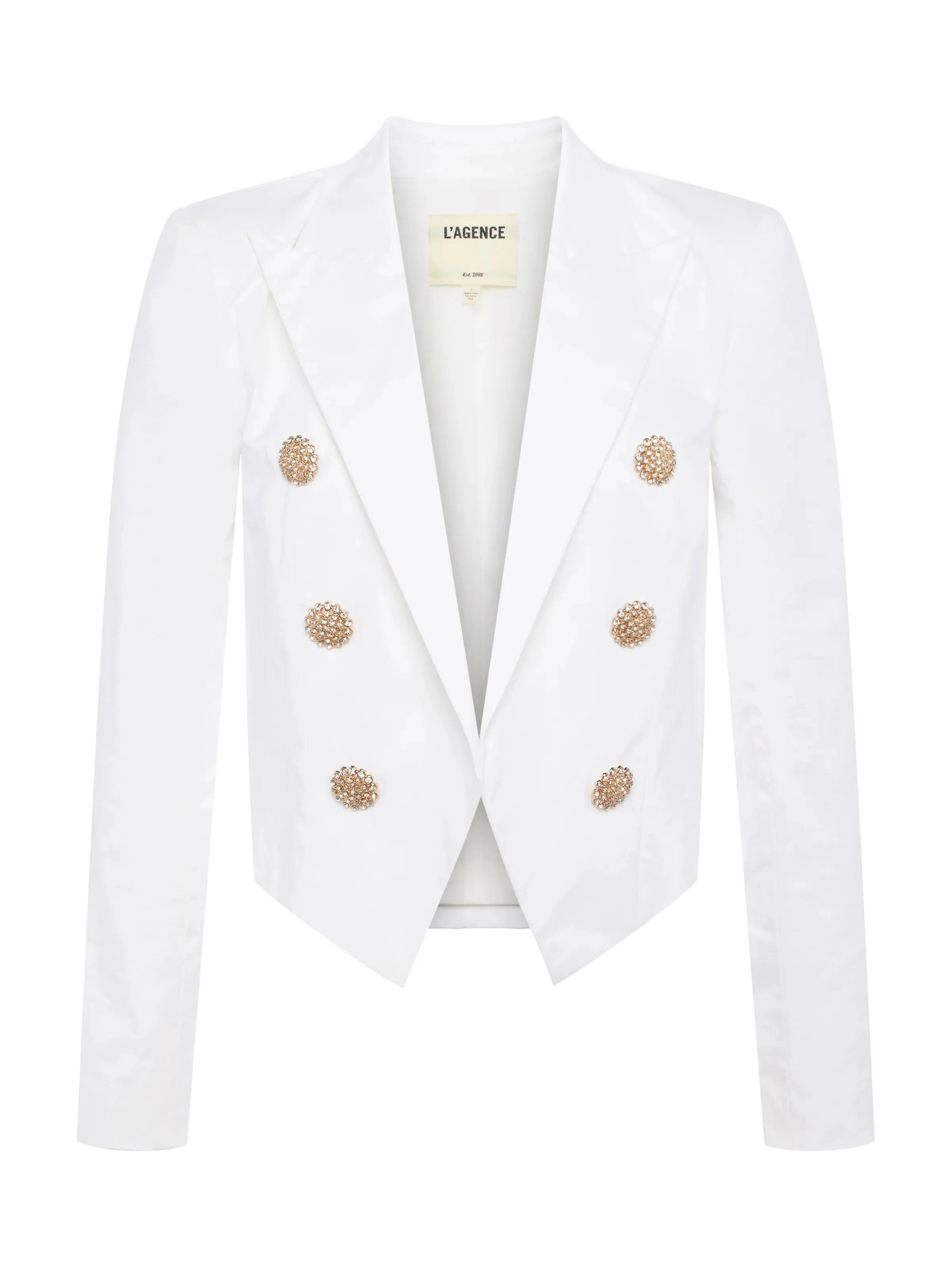 L'agence - Lila Open-Front Blazer - White sold by Jessie Boutique product image thumbnail 3