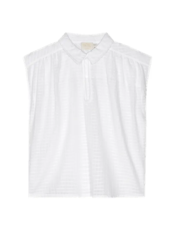 Nation LTD - Jody Sleeveless Shirt - White sold by Jessie Boutique product image thumbnail 2