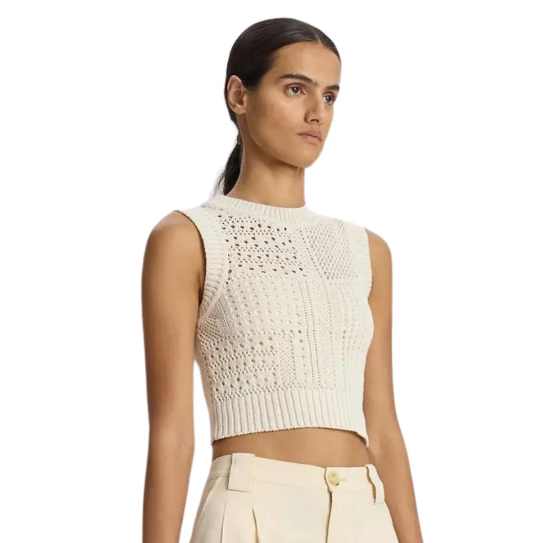 A.L.C - Sawyer Crochet Top - Bone/Cream sold by Jessie Boutique product image thumbnail 2