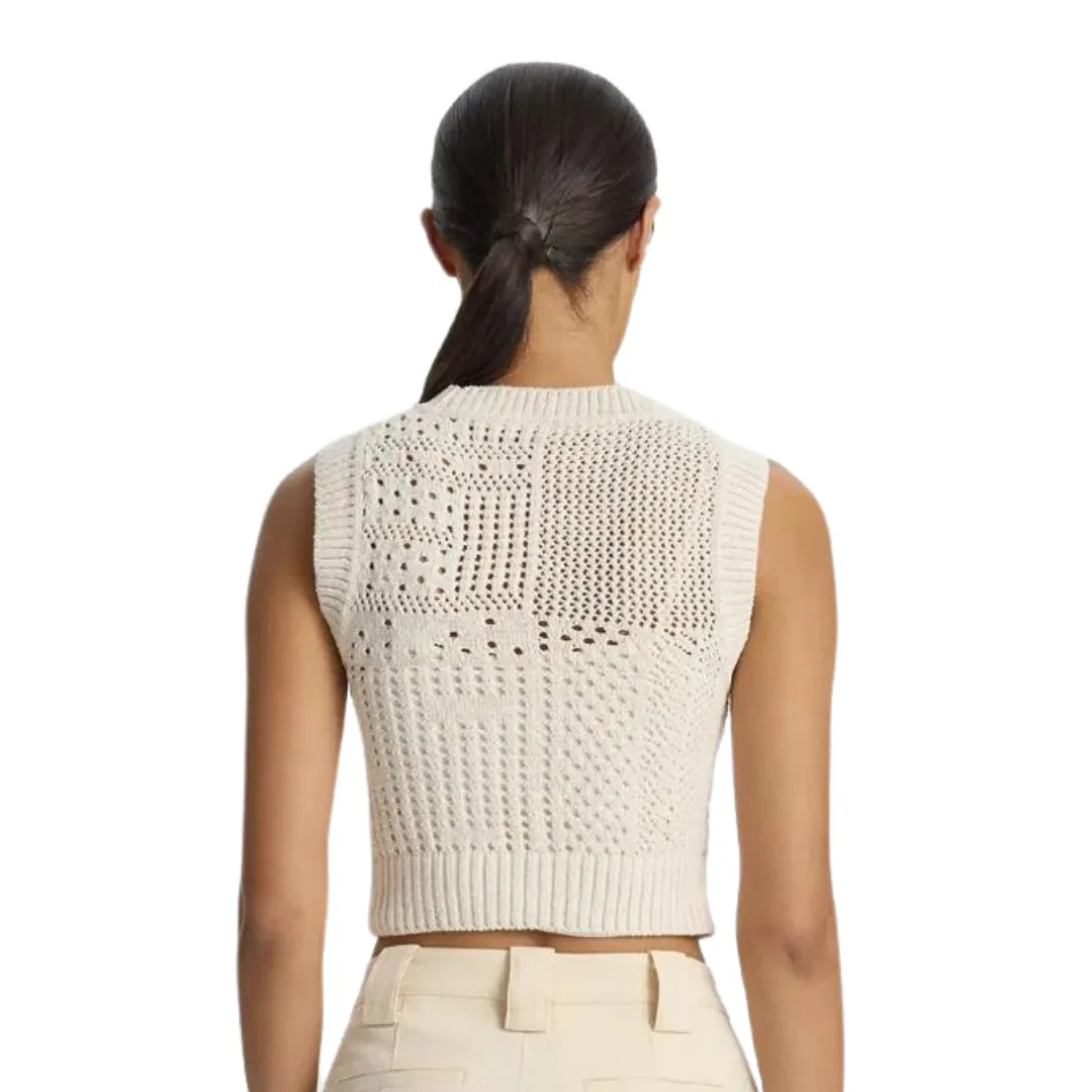 A.L.C - Sawyer Crochet Top - Bone/Cream sold by Jessie Boutique product image thumbnail 3