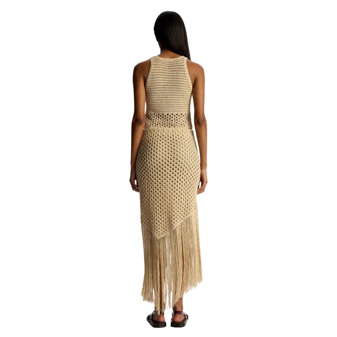 A.L.C - Leona Crochet Fringe Midi Skirt - Pampas sold by Jessie Boutique product image thumbnail 2