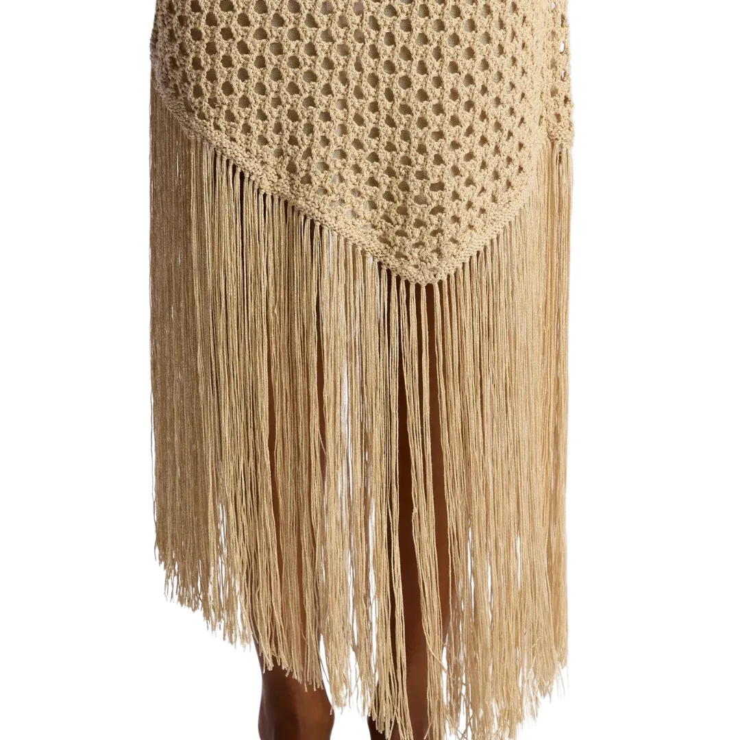 A.L.C - Leona Crochet Fringe Midi Skirt - Pampas sold by Jessie Boutique product image thumbnail 3