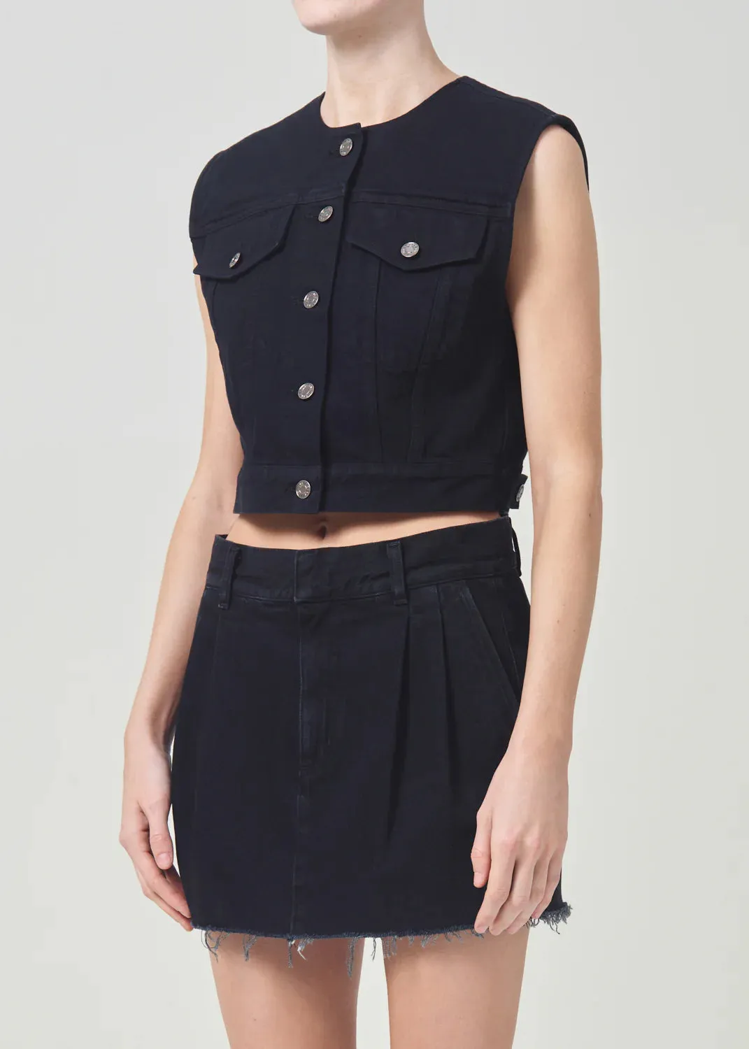 Agolde - Leo Vest - Smudge sold by Jessie Boutique product image thumbnail 2