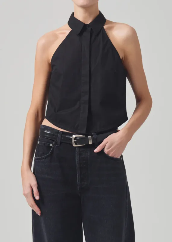Citizens of Humanity - Adeline Sleeveless Shirt - Black sold by Jessie Boutique