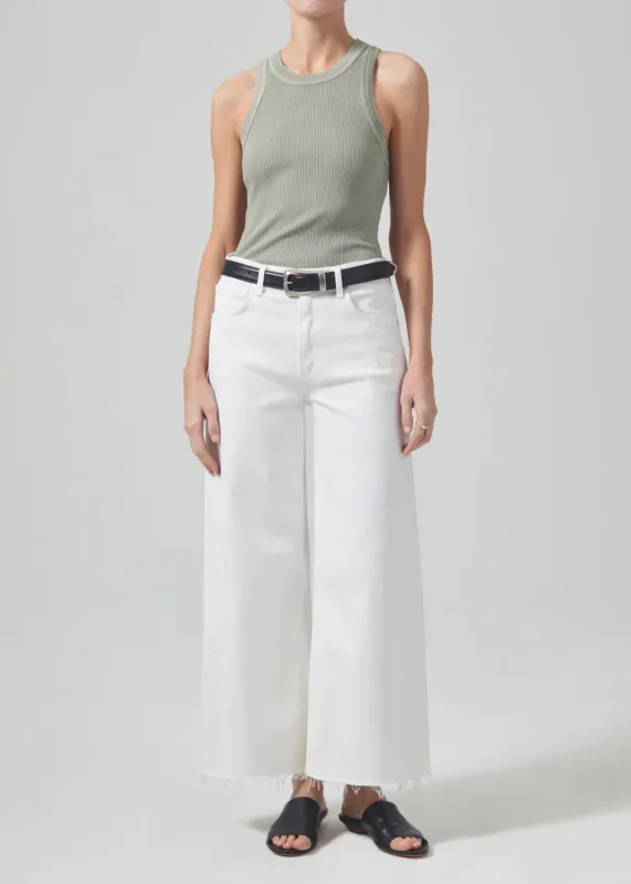 Citizens of Humanity - Lyra Crop Wide Leg - White sold by Jessie Boutique
