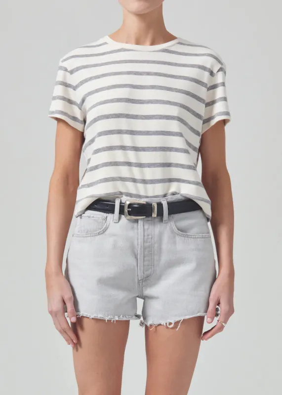 Citizens of Humanity - Kyle Tee - Campanula Stripe sold by Jessie Boutique