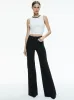Alice + Olivia - Andre Fitted Cropped Tank - Off White/Black sold by Jessie Boutique