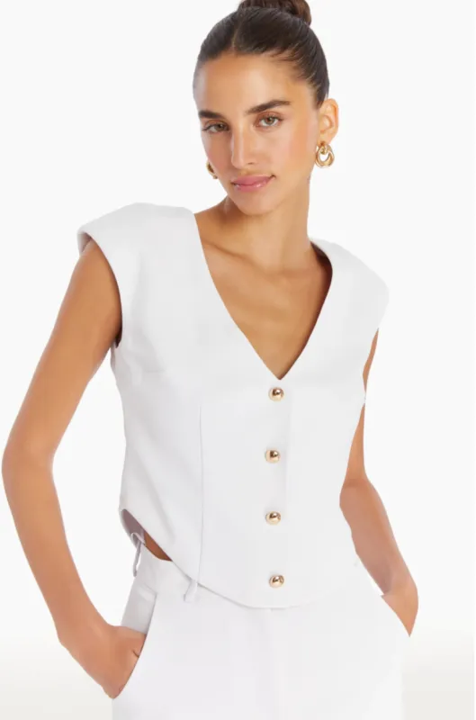 Amanda Uprichard - Perrin Top - Ivory sold by Jessie Boutique