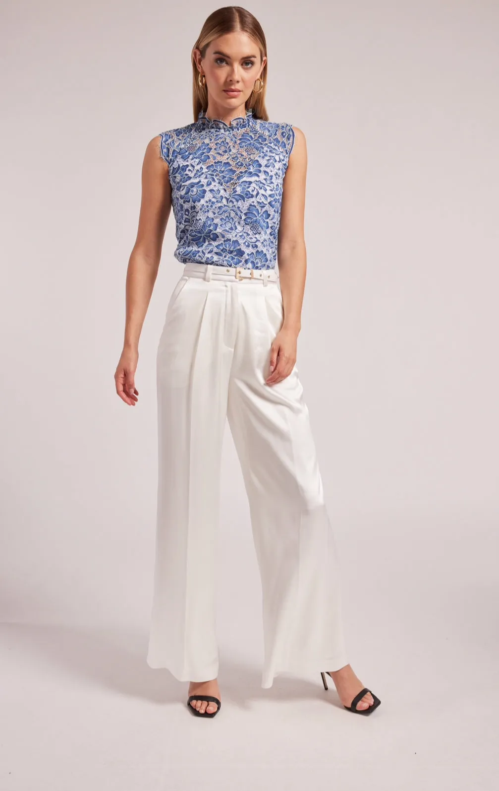 Generation Love - Alexia Satin Pants - White sold by Jessie Boutique product image thumbnail 3