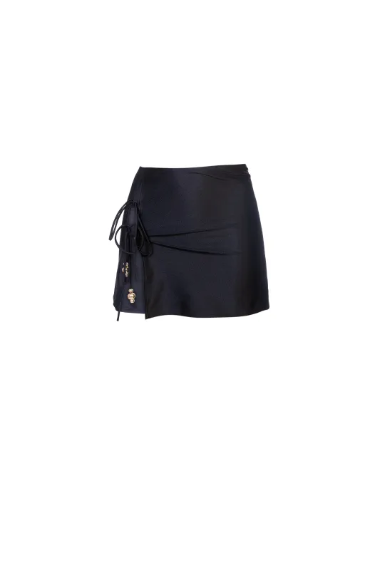 Shani Shemer - Kourtney Mini Skirt - Black sold by Jessie Boutique