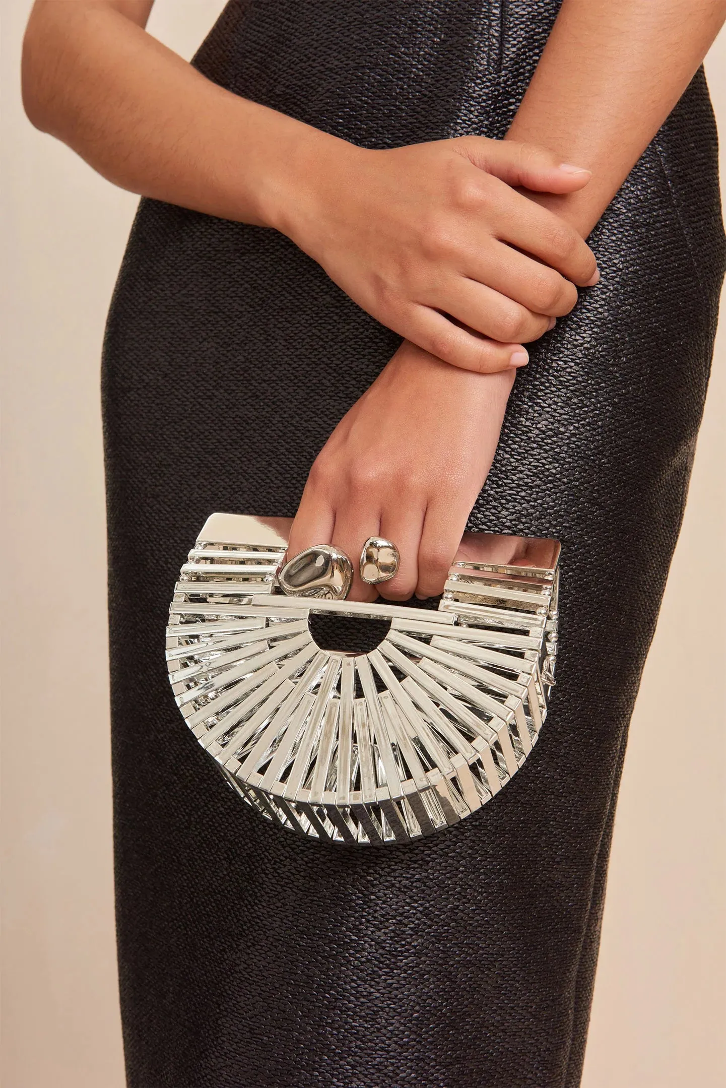 Cult Gaia - Gaia’s Ark Nano Crossbody - Shiny Silver sold by Jessie Boutique product image thumbnail 4