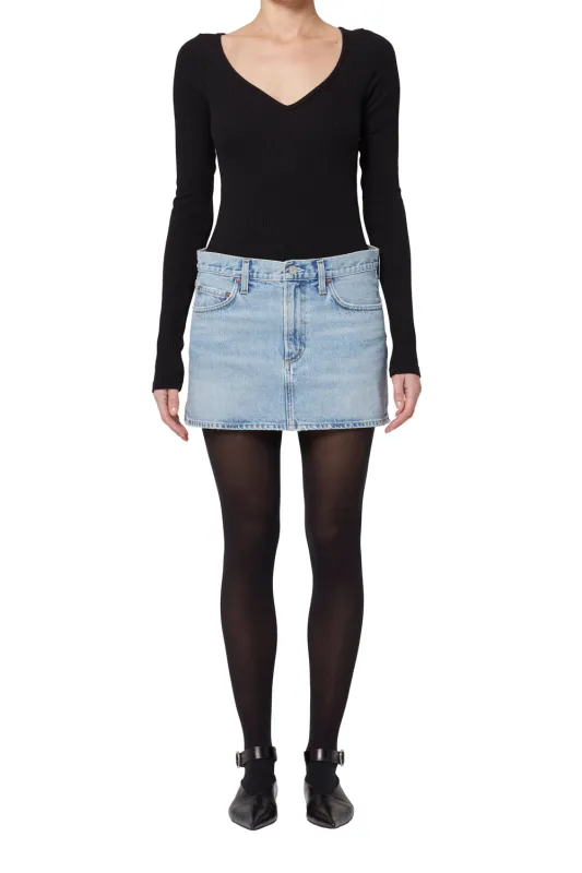 Agolde - Alek Mini Skirt - Force sold by Jessie Boutique