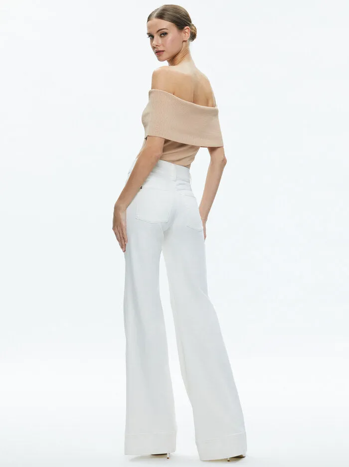 Alice + Olivia - Dolan Pullover - Almond sold by Jessie Boutique product image thumbnail 3