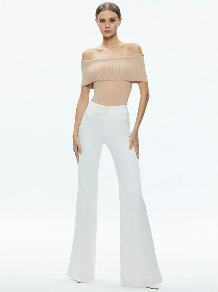 Alice + Olivia - Dolan Pullover - Almond sold by Jessie Boutique