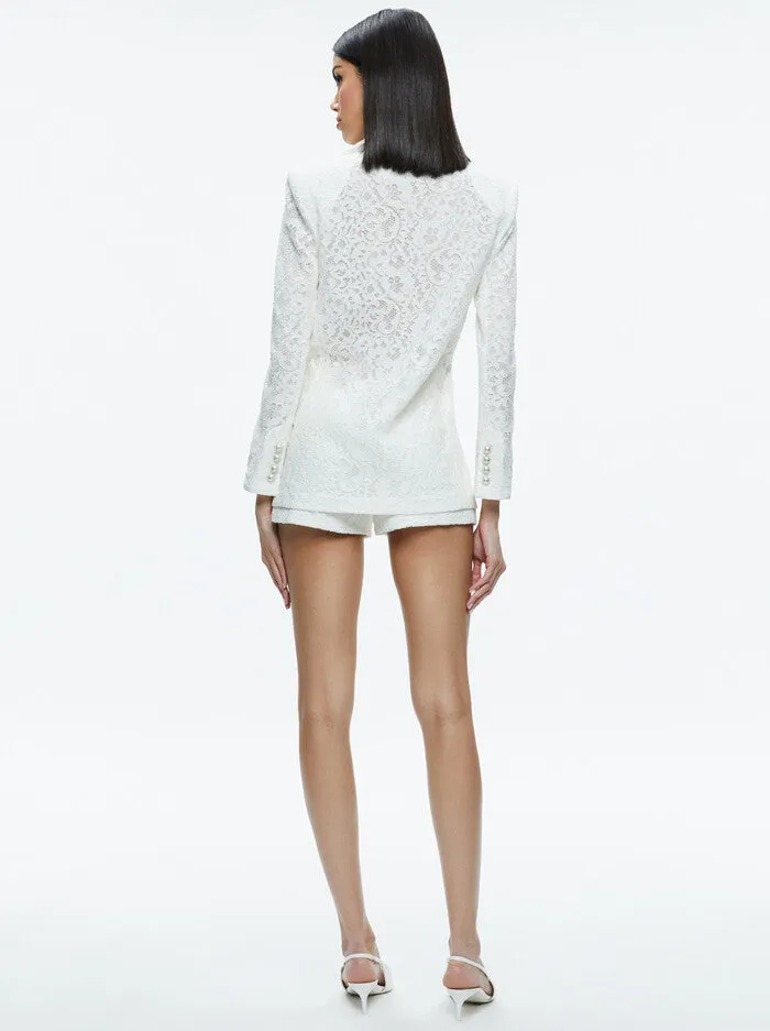 Alice + Olivia - Judith Sheer Lace Blazer - Off White sold by Jessie Boutique product image thumbnail 3