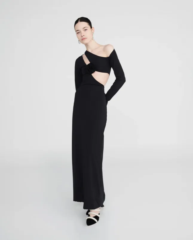 Maygel Coronel - Tanaro Maxi Dress - Black made by Maygel Coronel