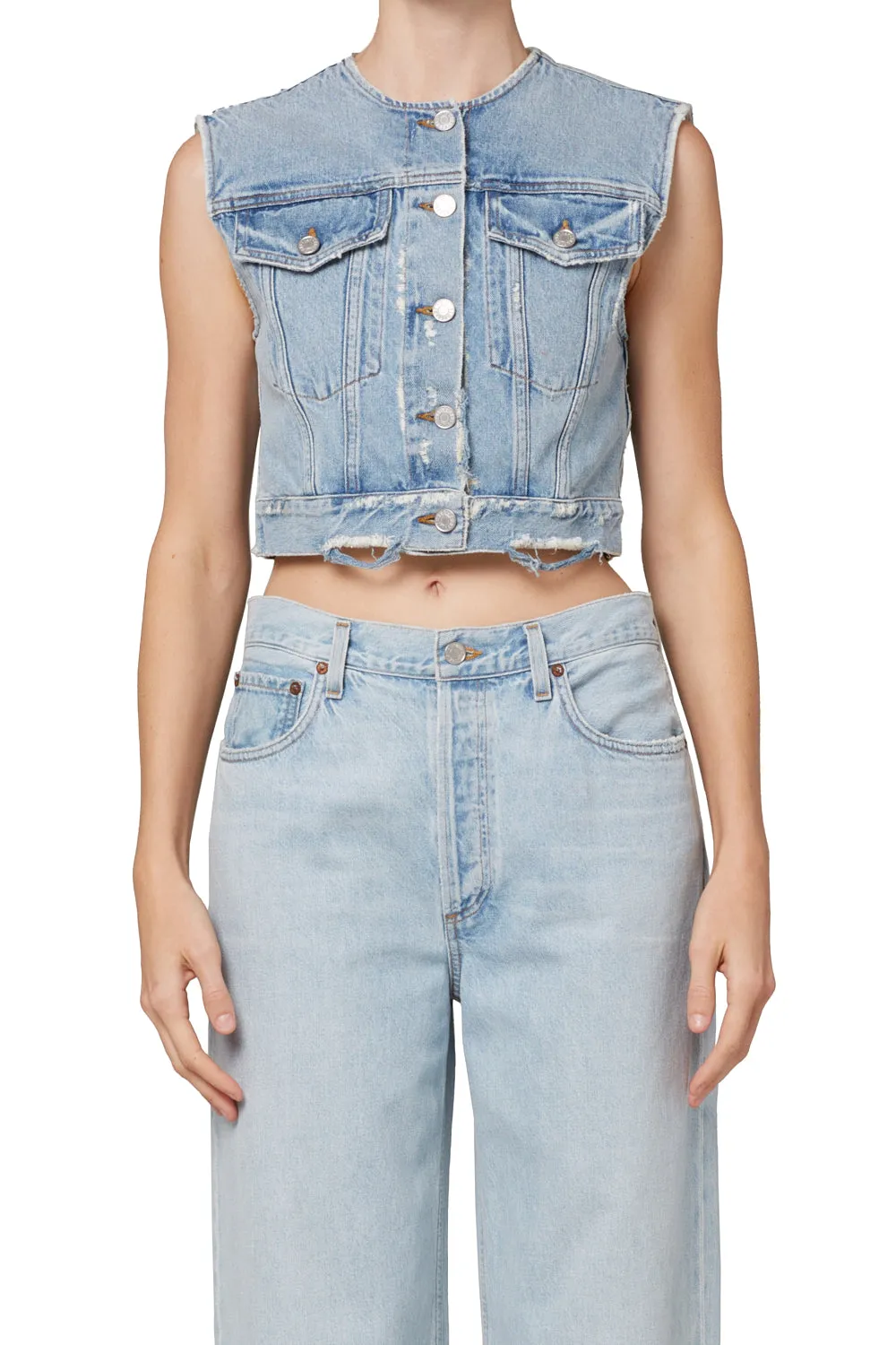 Agolde - Leo Vest - Fray sold by Jessie Boutique