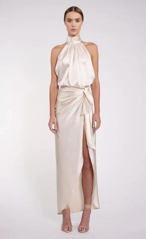 Nonchalant - Aulie Dress - Champagne sold by Jessie Boutique