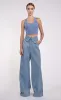 Nonchalant - Eve Crop - Blue sold by Jessie Boutique