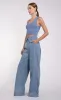Nonchalant - Eve Crop - Blue sold by Jessie Boutique