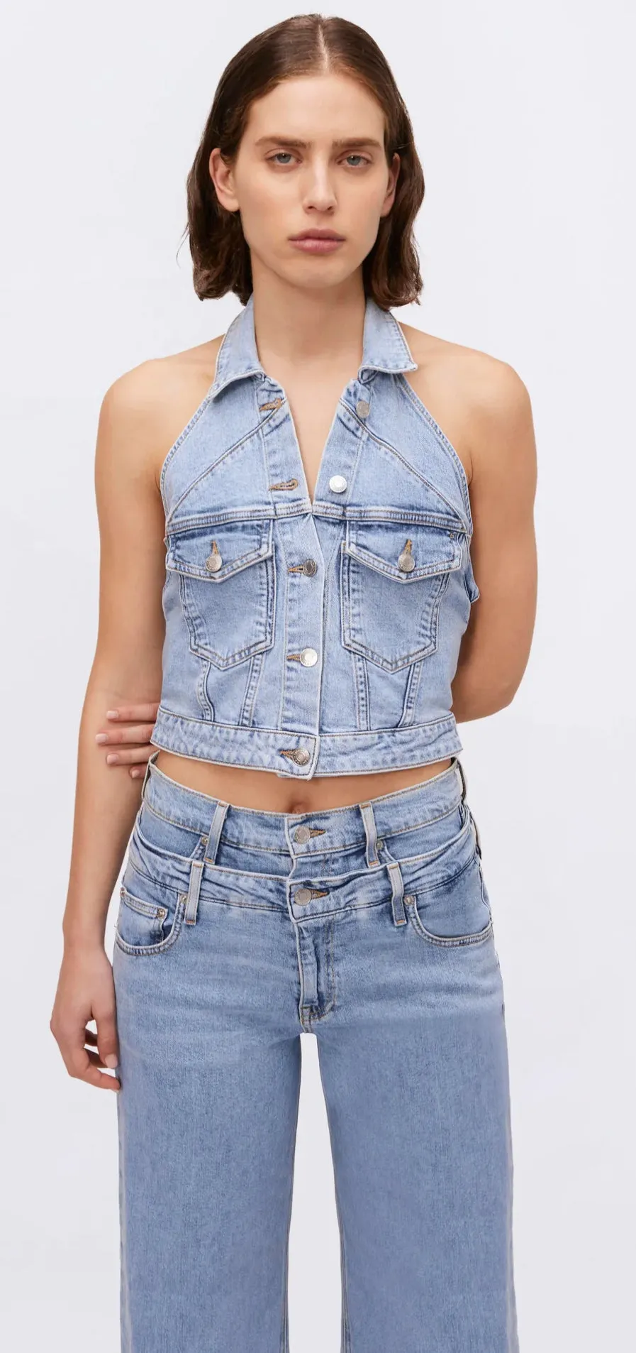 Simkhai - Lincoln Halter Top - Coastal sold by Jessie Boutique product image thumbnail 4