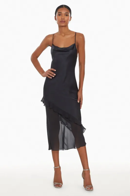 Amanda Uprichard - Luciana Silk Dress - Black sold by Jessie Boutique