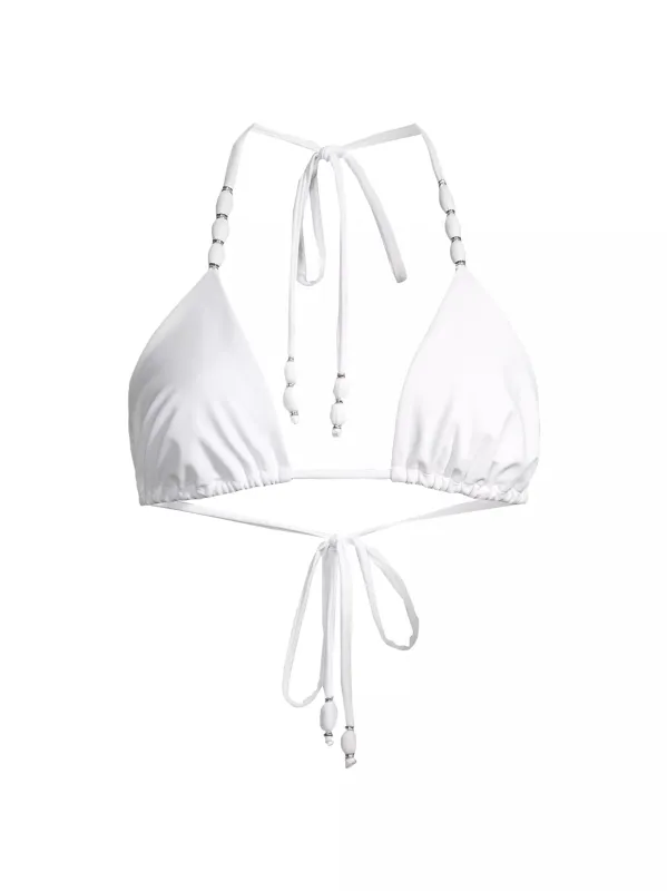 Ramy Brook - Elsa Bikini Top - White sold by Jessie Boutique