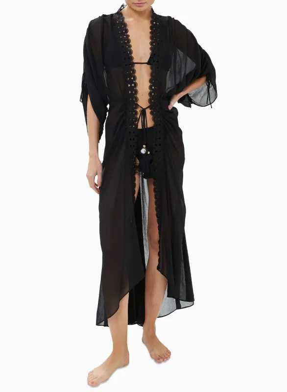 Ramy Brook - Raelynn Coverup Maxi Dress - Black sold by Jessie Boutique