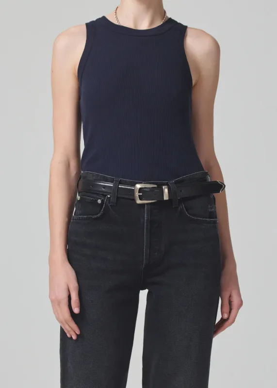 Citizens of Humanity - Isabel Rib Tank - Navy sold by Jessie Boutique
