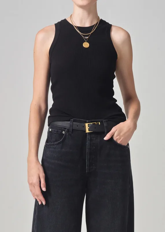 Citizens of Humanity - Isabel Rib Tank - Black sold by Jessie Boutique