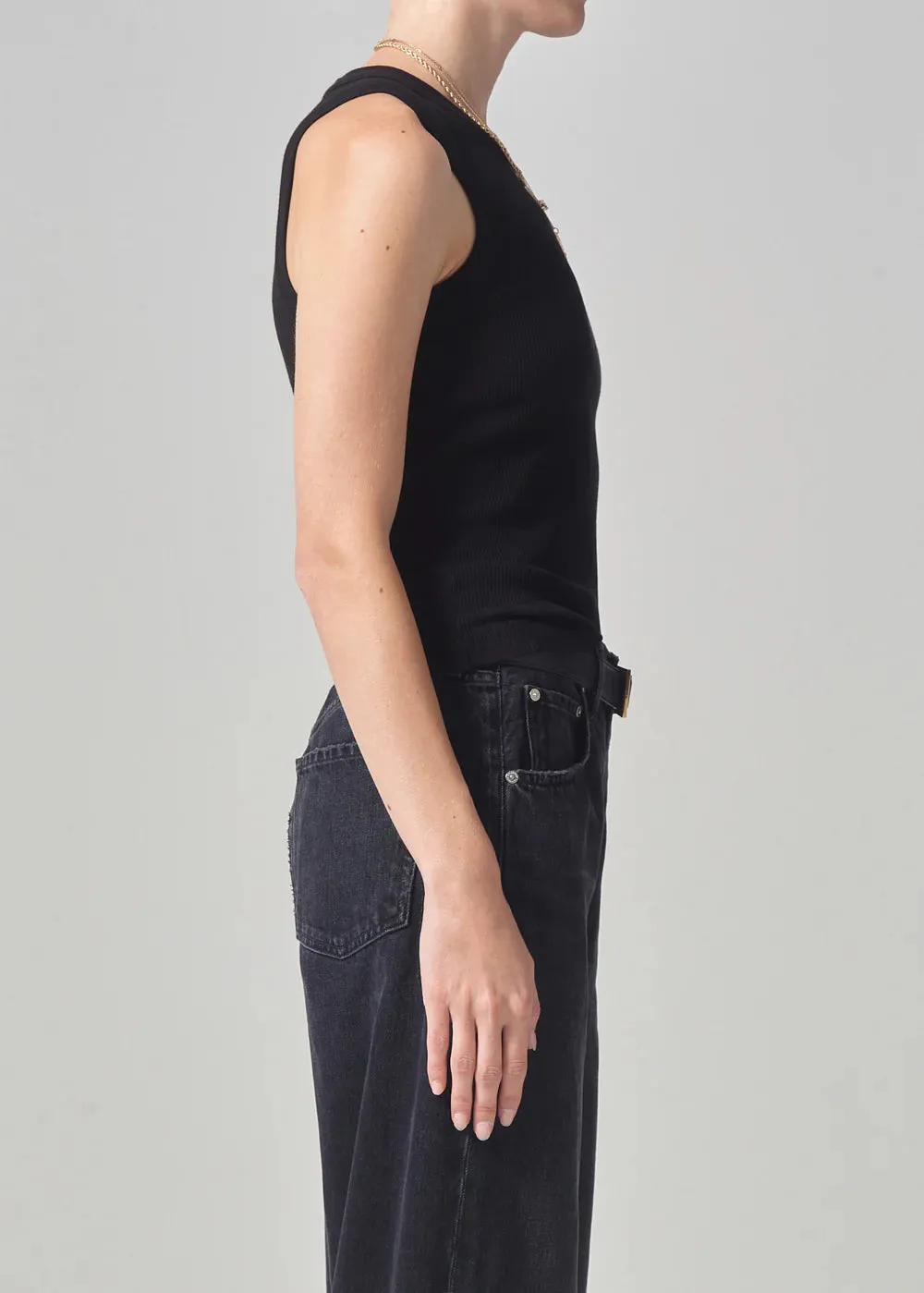 Citizens of Humanity - Isabel Rib Tank - Black sold by Jessie Boutique product image thumbnail 3