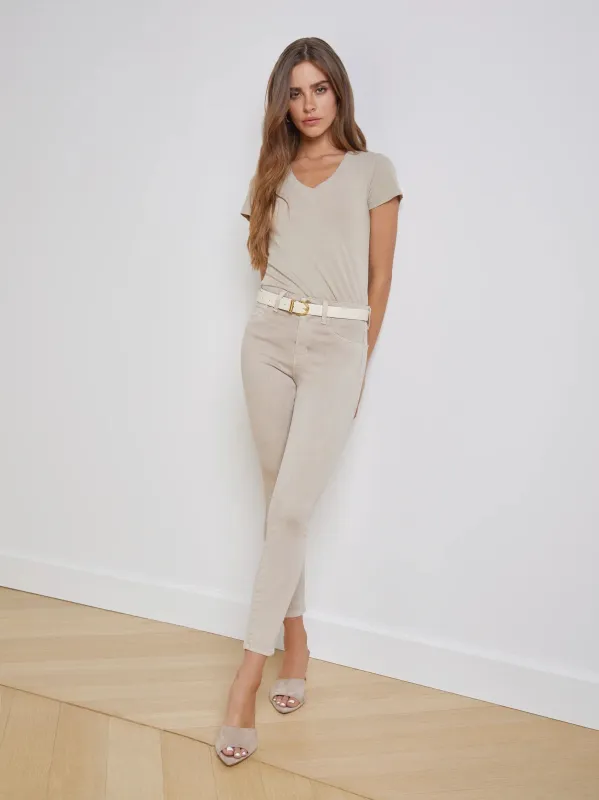 L'agence - Margot H/R Skinny - Biscuit sold by Jessie Boutique