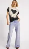 One Teaspoon - Cupid Blue Low Riders Waist Wide Leg Jean - Cupid Blue sold by Jessie Boutique