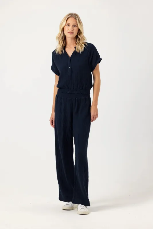 Sundays - Lila Pants - Navy sold by Jessie Boutique