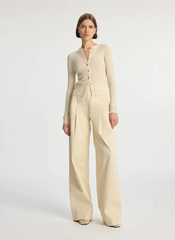 A.L.C - Fisher Cardigan - White sold by Jessie Boutique