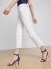 L’agence - Kendra Cropped Flare Jean - Blanc sold by Jessie Boutique
