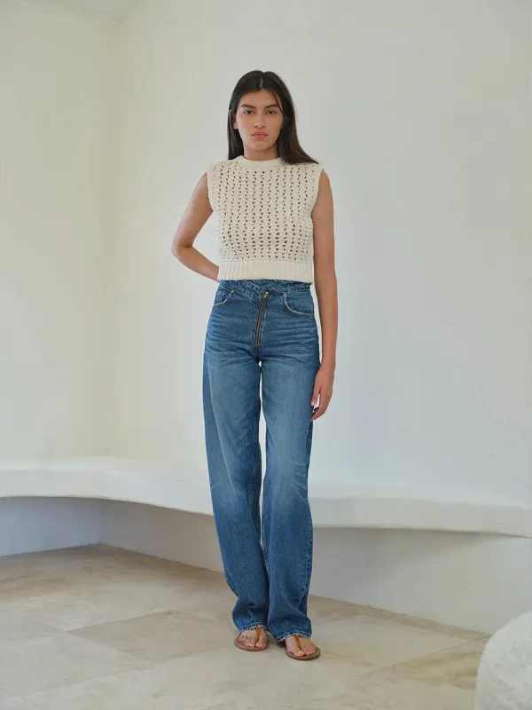 Frame - Angled Zipper Long Barrel - Pearl District sold by Jessie Boutique