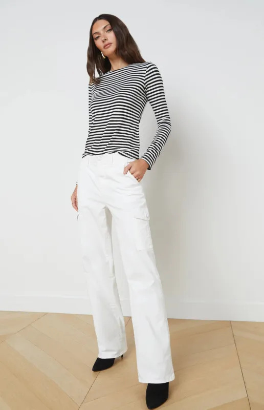 L’agence - Channing Trouser - Blanc sold by Jessie Boutique