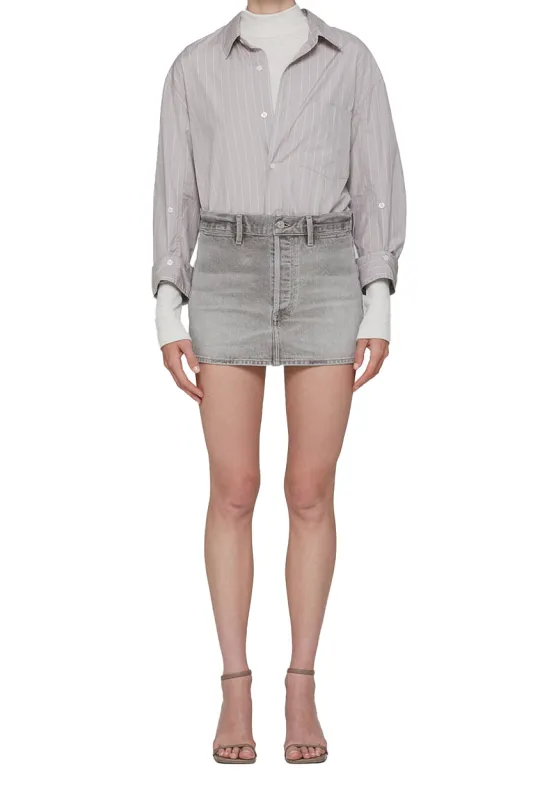 Citizens of Humanity - Rosie Mini Skirt - Quartz Grey sold by Jessie Boutique