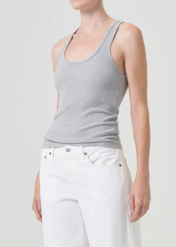 Agolde - Bianca Tank - Grey Heather sold by Jessie Boutique