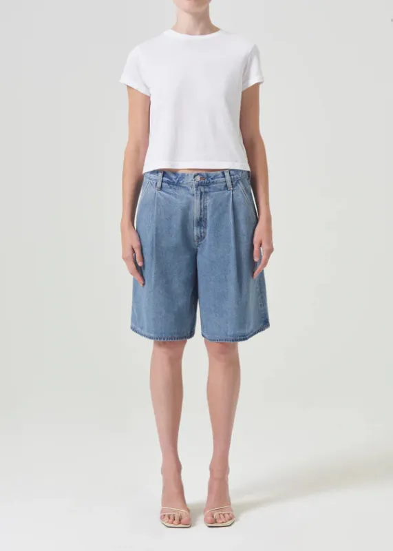 Agolde - Adine Shrunken Tee - White sold by Jessie Boutique