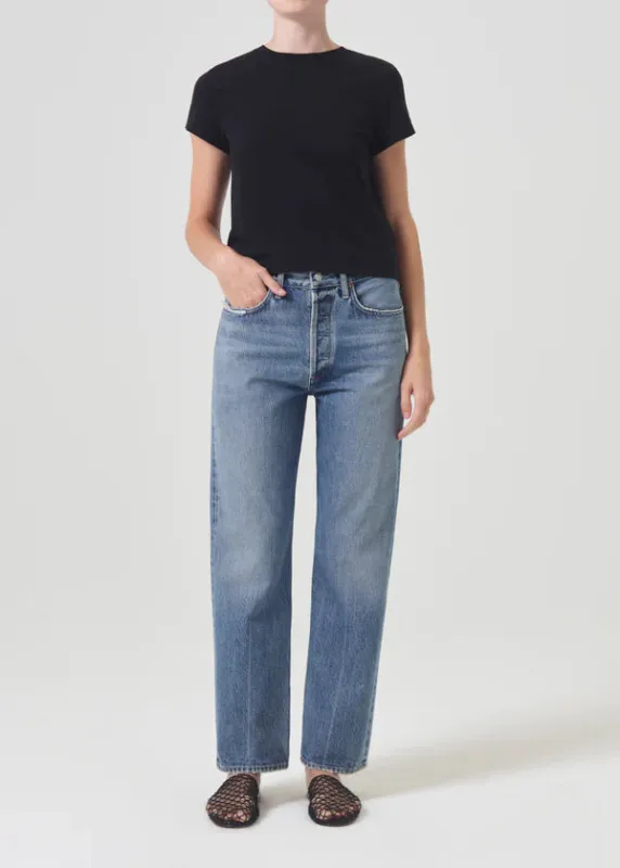 Agolde - Adine Shrunken Tee - Black sold by Jessie Boutique