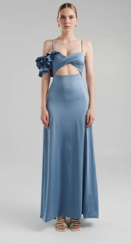 Maygel Coronel - Cavalieri Dress - Riva Blue sold by Jessie Boutique