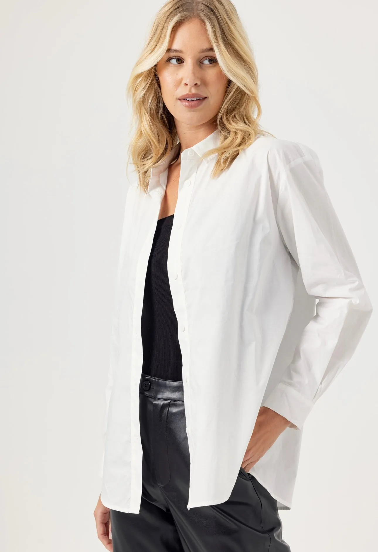 Sundays - Mila Shirt - White sold by Jessie Boutique