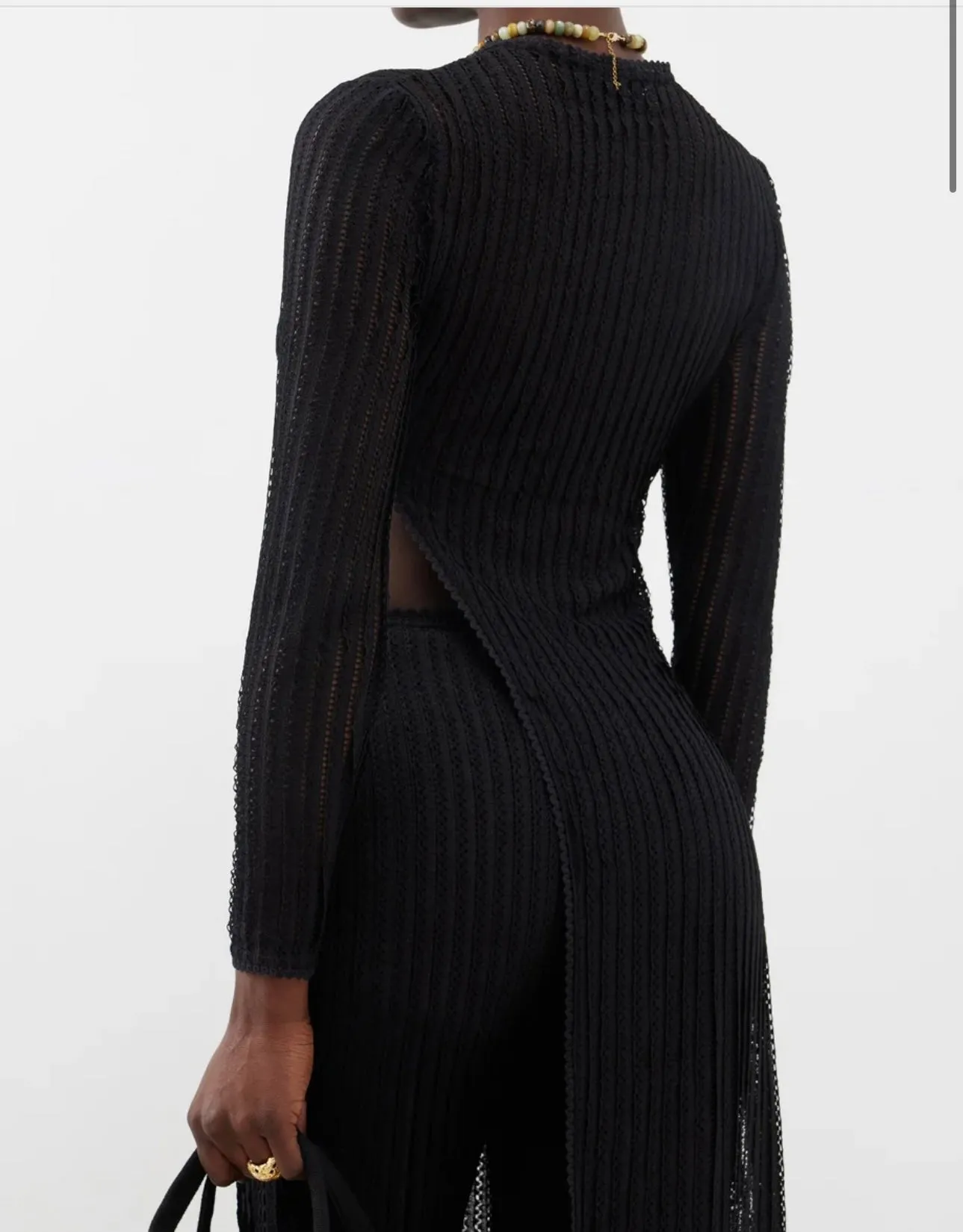 Charo Ruiz - Coverup Remay Top - Black Shamena sold by Jessie Boutique product image thumbnail 3