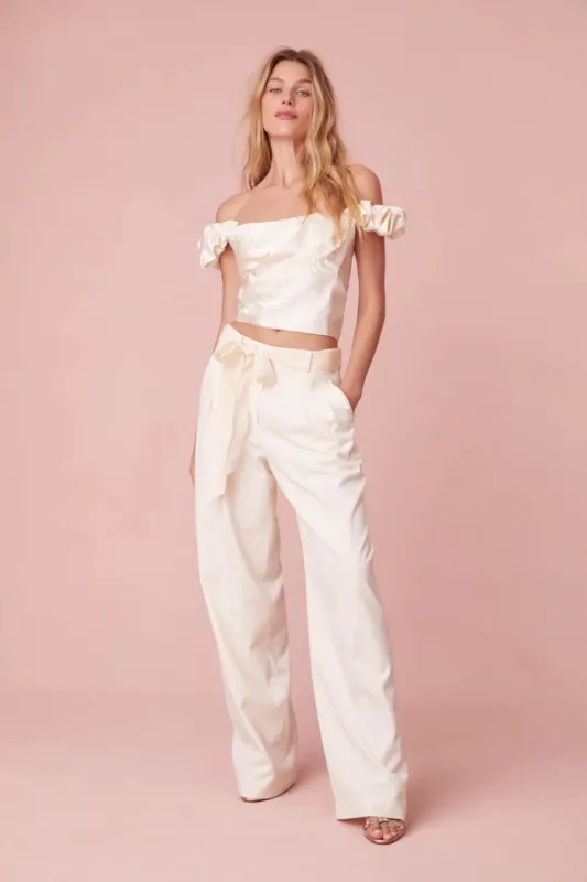 Loveshackfancy - Ileana Top - Cream sold by Jessie Boutique