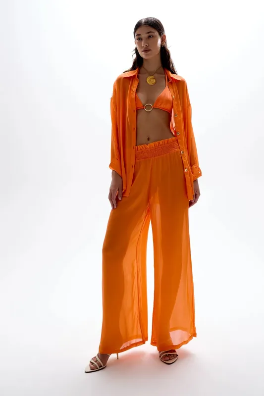 Cin Cin - Mission Shirred Pants - Orange sold by Jessie Boutique