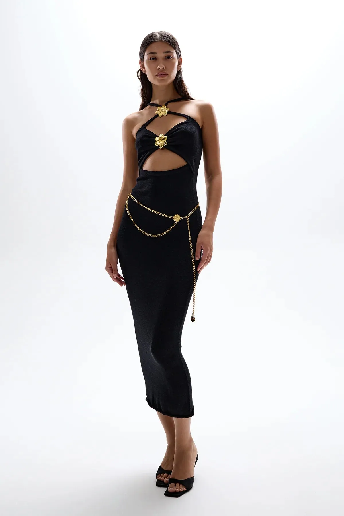 Cin Cin - Skyline Rib Knit Dress - Black sold by Jessie Boutique