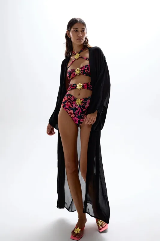 Cin Cin - Fortune Robe - Black sold by Jessie Boutique