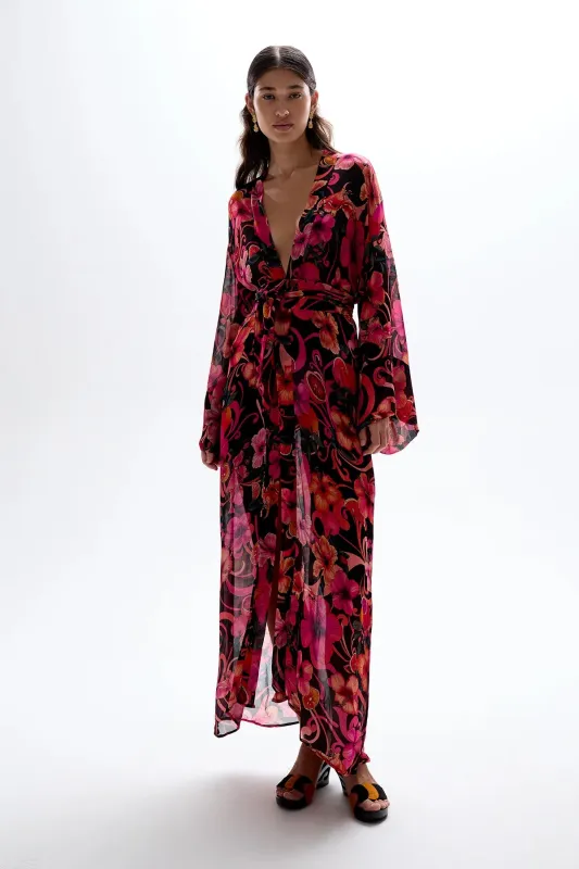 Cin Cin - Fortune Robe - Hibiscus Pink sold by Jessie Boutique